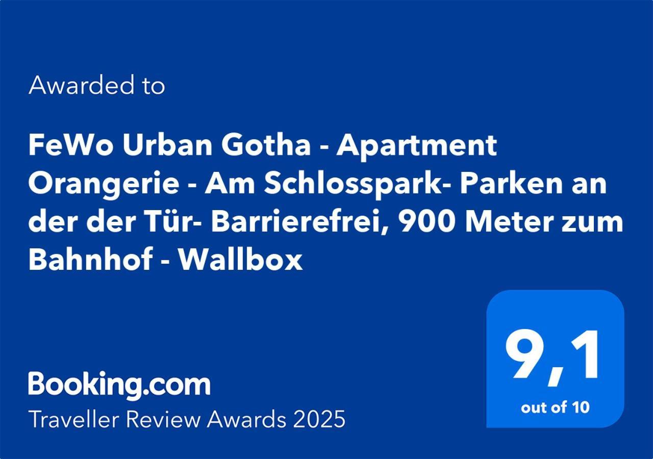 Fewo Urban Gotha - Apartment Orangerie - Am Schlosspark- Parken An Der Der Tuer- Barrierefrei, 900 Meter Zum Bahnhof - Wallbox Εξωτερικό φωτογραφία